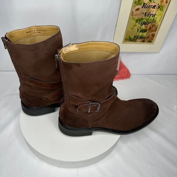 Cole Haan Marshal Chestnut Suede Boots Size 9M - Picture 5 of 14